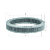 Filtre à air MAHLE ORIGINAL LX 115