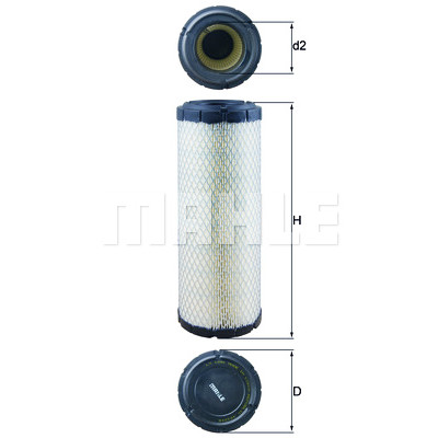 Filtre à air MAHLE ORIGINAL LX 1240