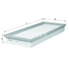 Filtre à air MAHLE ORIGINAL LX 1249