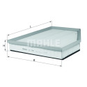 Filtre à air MAHLE ORIGINAL LX 1261