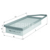 Filtre à air MAHLE ORIGINAL LX 1282