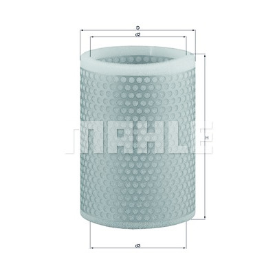 Filtre à air MAHLE ORIGINAL LX 136