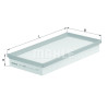 Filtre à air MAHLE ORIGINAL LX 1455