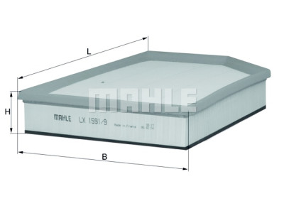 Filtre à air MAHLE ORIGINAL LX 1591/9