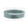 Filtre à air MAHLE ORIGINAL LX 160