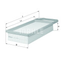 Filtre à air MAHLE ORIGINAL LX 1619