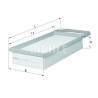 Filtre à air MAHLE ORIGINAL LX 1619