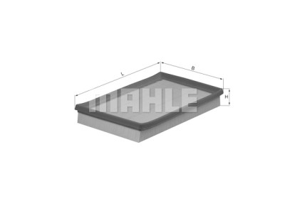 Filtre à air MAHLE ORIGINAL LX 1633