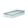 Filtre à air MAHLE ORIGINAL LX 1649