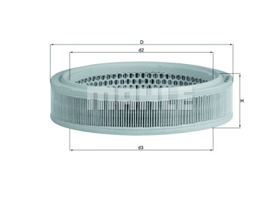 Filtre à air MAHLE ORIGINAL LX 166