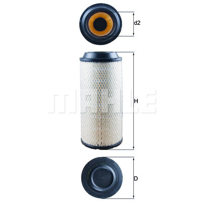 Filtre à air MAHLE ORIGINAL LX 1673