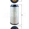 Filtre à air MAHLE ORIGINAL LX 1687