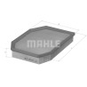Filtre à air MAHLE ORIGINAL LX 1741