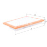 Filtre à air MAHLE ORIGINAL LX 1850/2
