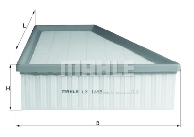 Filtre à air MAHLE ORIGINAL LX 1885