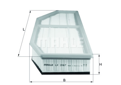 Filtre à air MAHLE ORIGINAL LX 2067