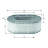 Filtre à air MAHLE ORIGINAL LX 2535