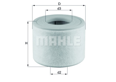 Filtre à air MAHLE ORIGINAL LX 2607/2