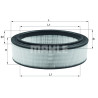 Filtre à air MAHLE ORIGINAL LX 2844