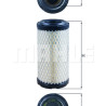 Filtre à air MAHLE ORIGINAL LX 2908