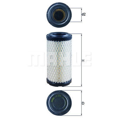 Filtre à air MAHLE ORIGINAL LX 2908