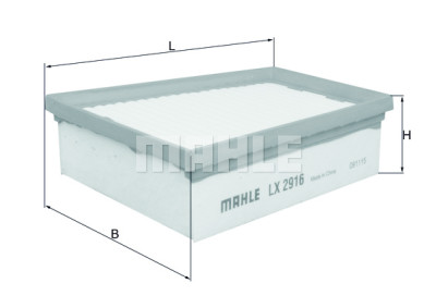Filtre à air MAHLE ORIGINAL LX 2916