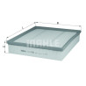 Filtre à air MAHLE ORIGINAL LX 3138