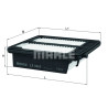Filtre à air MAHLE ORIGINAL LX 3462