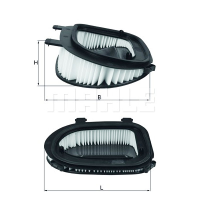 Filtre à air MAHLE ORIGINAL LX 3541