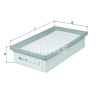 Filtre à air MAHLE ORIGINAL LX 3597