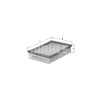 Filtre à air MAHLE ORIGINAL LX 417