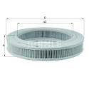 Filtre à air MAHLE ORIGINAL LX 431
