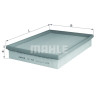 Filtre à air MAHLE ORIGINAL LX 443