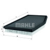Filtre à air MAHLE ORIGINAL LX 566/1