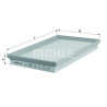 Filtre à air MAHLE ORIGINAL LX 588