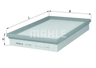 Filtre à air MAHLE ORIGINAL LX 63
