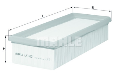 Filtre à air MAHLE ORIGINAL LX 632