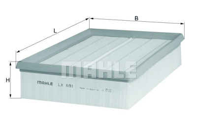 Filtre à air MAHLE ORIGINAL LX 691
