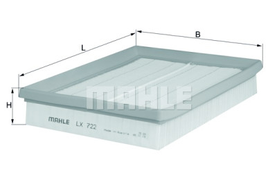 Filtre à air MAHLE ORIGINAL LX 722