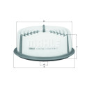 Filtre à air MAHLE ORIGINAL LX 833