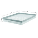 Filtre à air MAHLE ORIGINAL LX 876/1