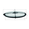 Filtre à air MAHLE ORIGINAL LX 884