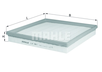 Filtre à air MAHLE ORIGINAL LX 981