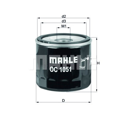 Filtre à huile MAHLE ORIGINAL OC 1051