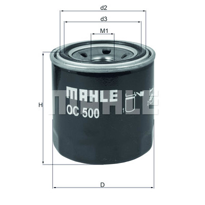 Filtre à huile MAHLE ORIGINAL OC 500