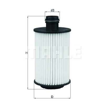 Filtre à huile MAHLE ORIGINAL OX 1012D