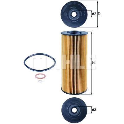 Filtre à huile MAHLE ORIGINAL OX 137D