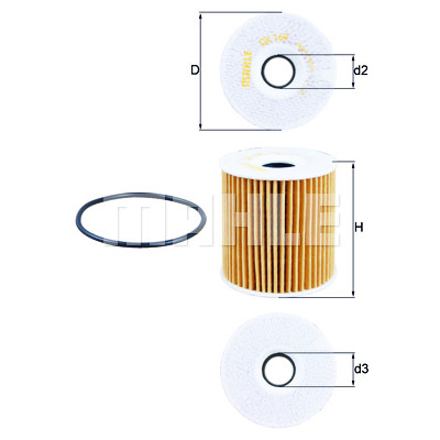 Filtre à huile MAHLE ORIGINAL OX 149D