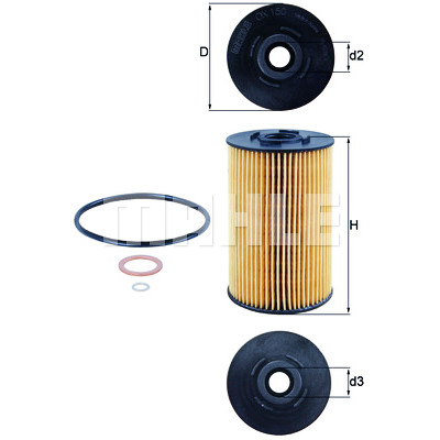 Filtre à huile MAHLE ORIGINAL OX 150D