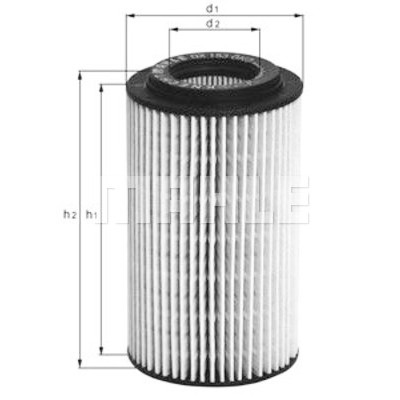 Filtre à huile MAHLE ORIGINAL OX 153D3